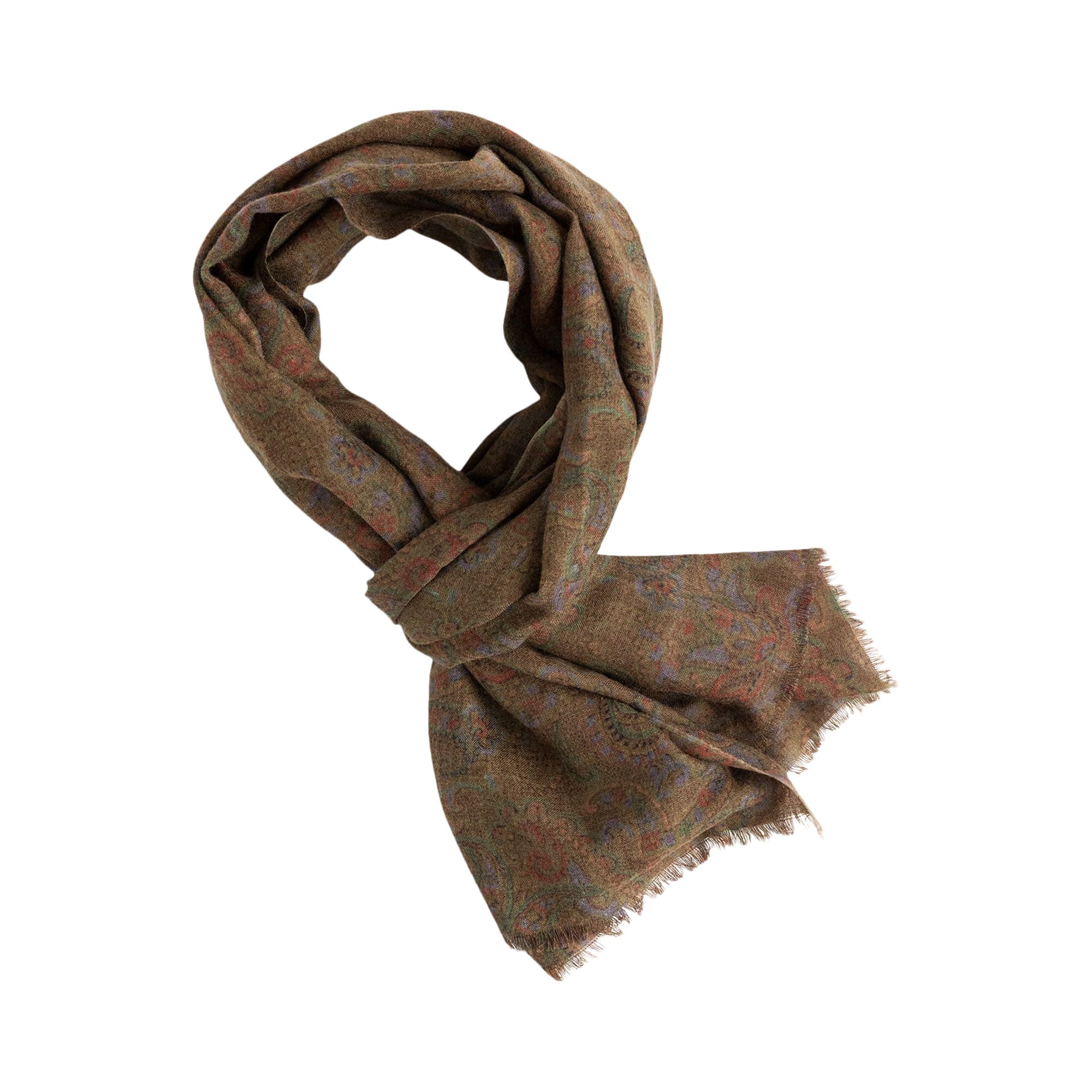 Pre-owned Aimé Leon Dore Printed Scarf 'paisley' | Multi-color | Men's Size Onesize