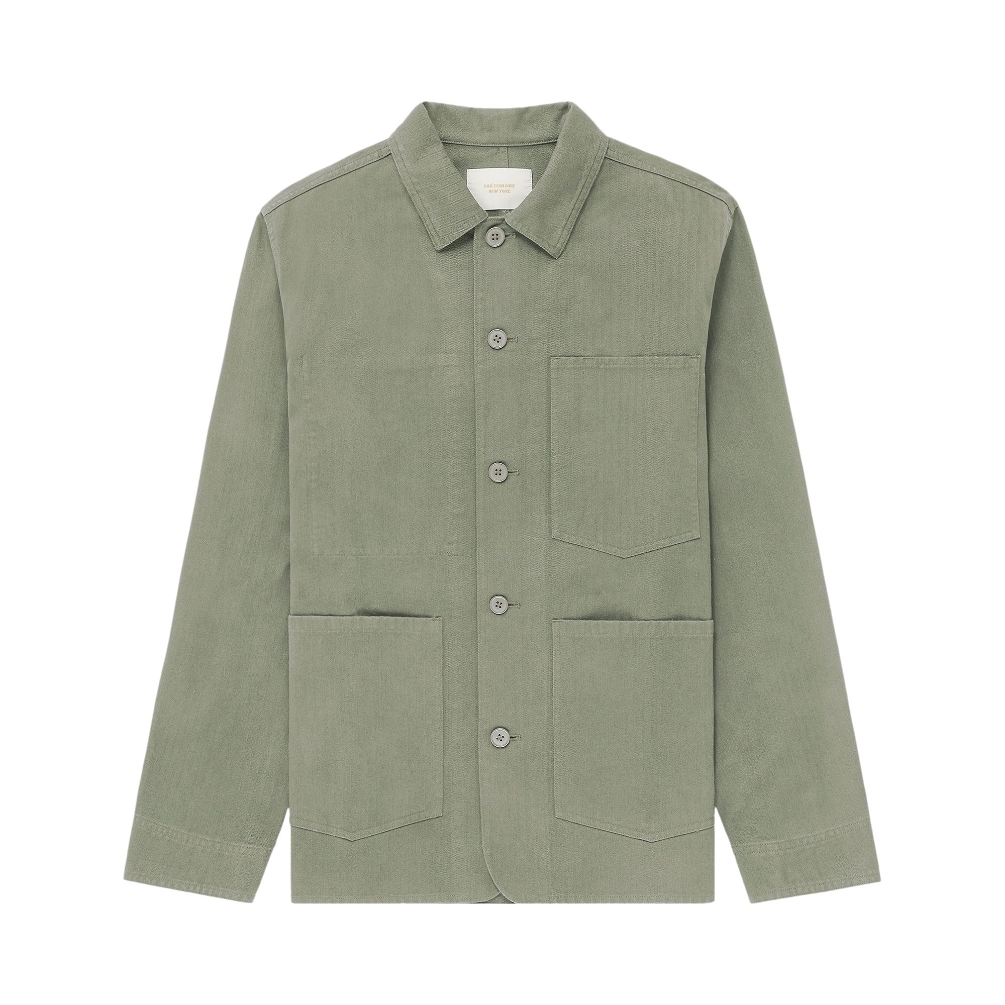 Pre-owned Aimé Leon Dore Garment Dyed Chore Jacket 'laurel Oak' | Green | Men's Size Xs