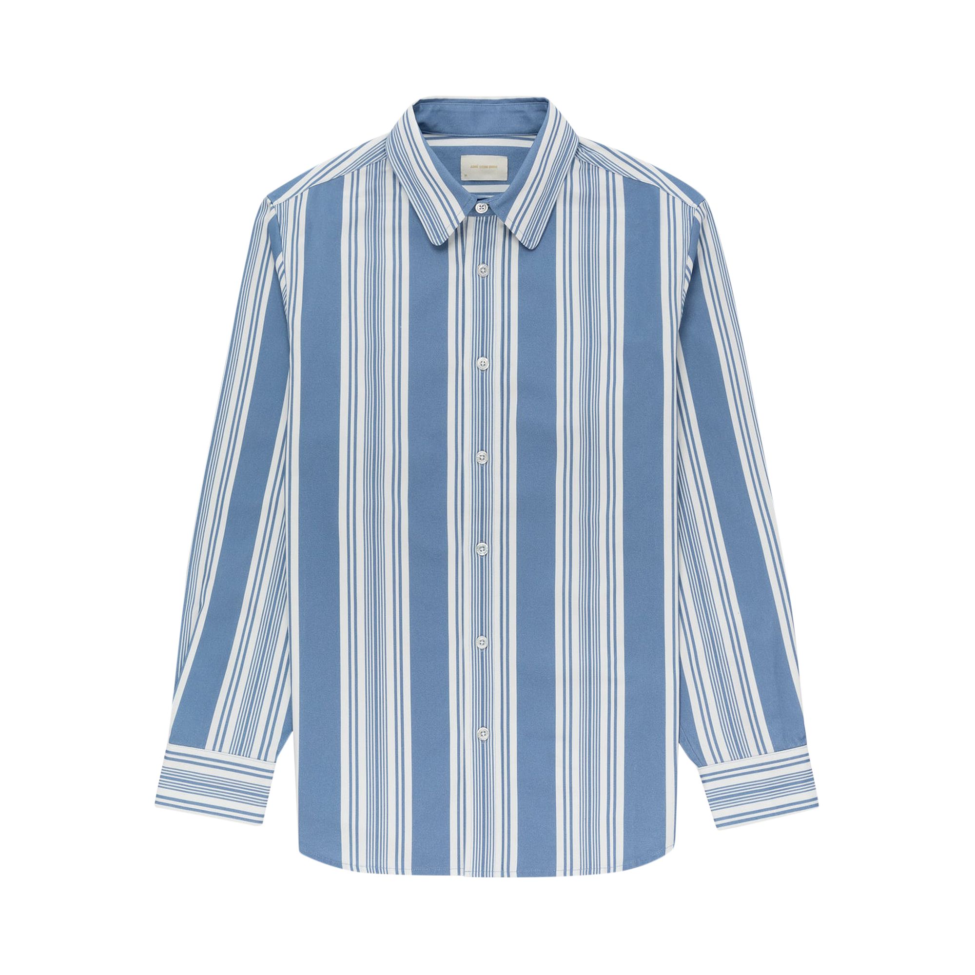 Pre-owned Aimé Leon Dore Printed Stripe Shirt 'blue Stripes' | Multi-color | Men's Size Xs