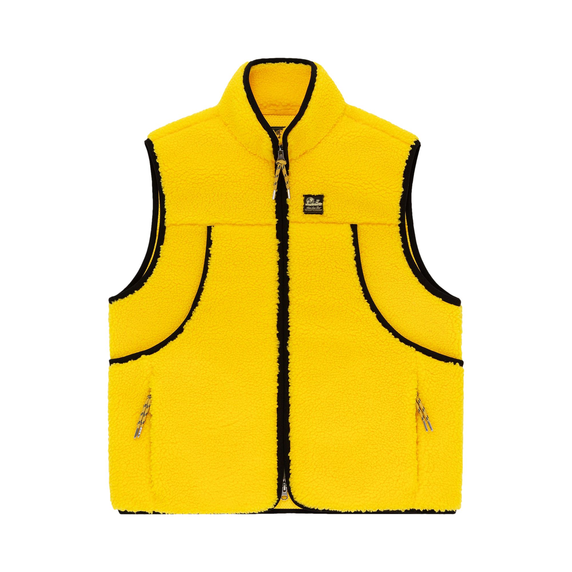 Pre-owned Aimé Leon Dore Unisphere Fleece Field Vest 'dandelion' | Yellow | Men's Size M