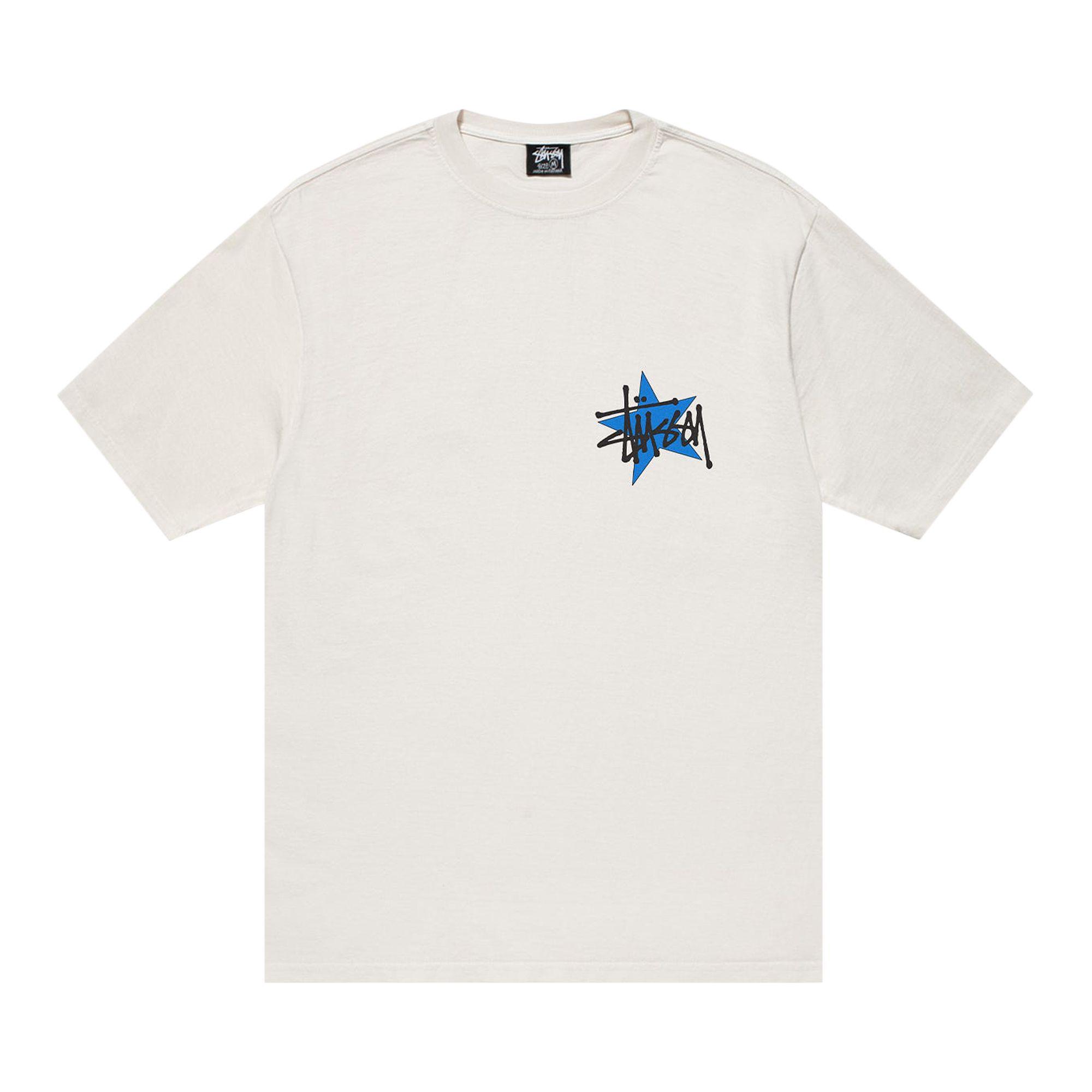 Stussy Star Tee Pigment Dyed 'Natural' | Cream | Men's Size XL