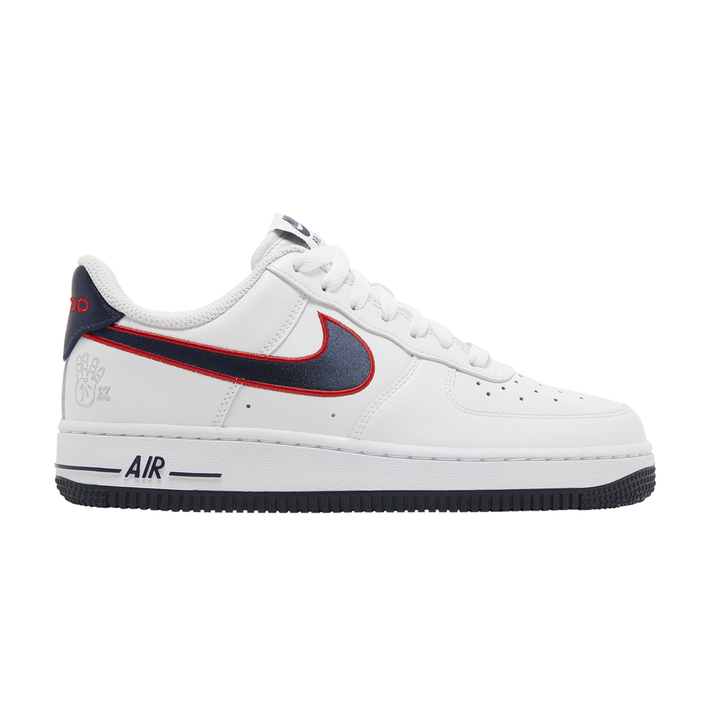 Pre-owned Nike Wmns Air Force 1 '07 'houston Comets Four Peat' In White