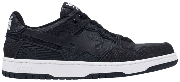 BAPE Sk8 Sta Black Denim