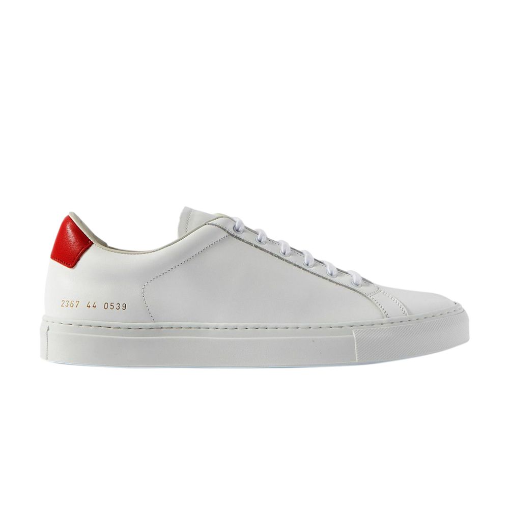 Pre-owned Common Projects Retro Low 'white Red' | Men's Size 41