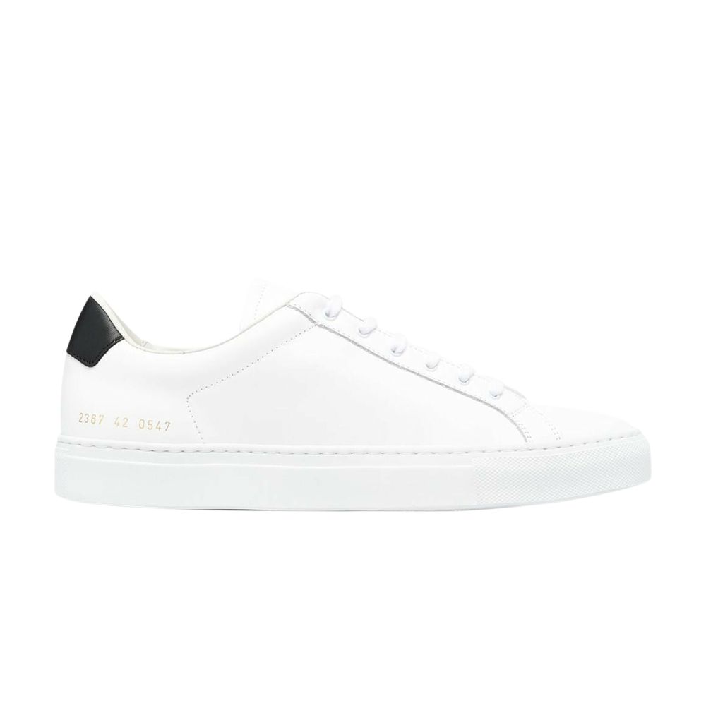 Pre-owned Common Projects Retro Low 'white Black' | Men's Size 44