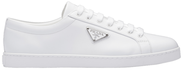 スニーカー PRADA SS25 White canvas sneakers (2EE427FD0013T0A F0009) Buy Prada Brushed Leather Sneaker 'White' - 2EE376 3F0E