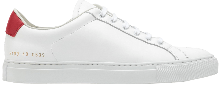 【COMMON PROJECTS】 60930539 RETRO SNEAKERS Buy Common Projects Wmns Retro Low 'White Red' - 6109 0539