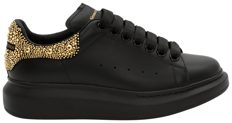 Alexander McQueen Oversized Sneaker Black Gold Crystal