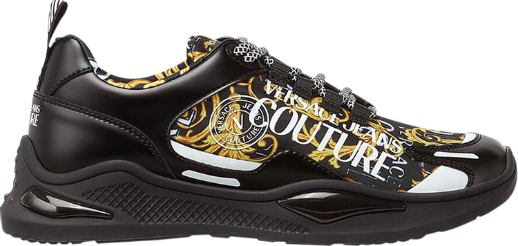 Versace Jeans Levion Sneaker 'Baroque Print - Black Gold'