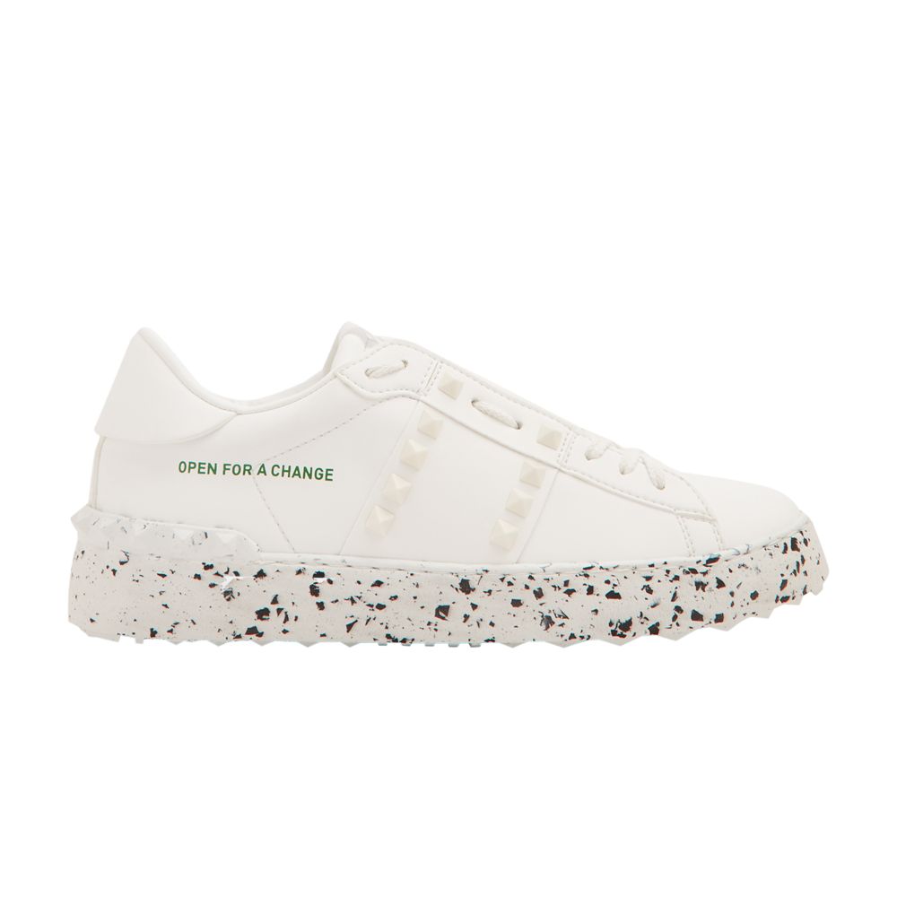 Pre-owned Valentino Garavani Valentino Valentino Wmns Rockstud 'open For A Change' | White | Women's Size 37.5