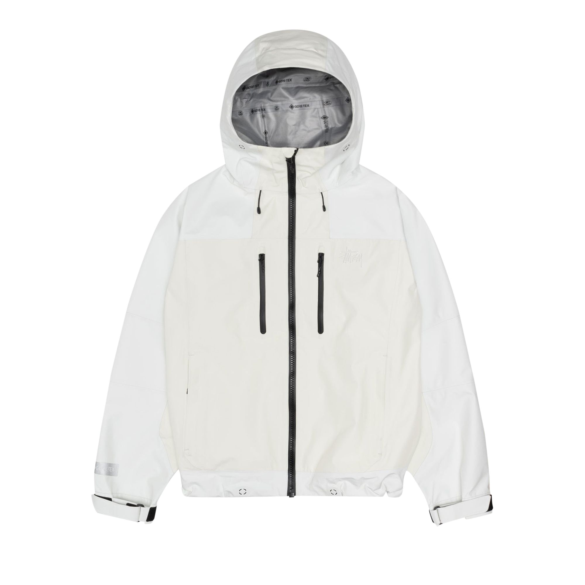 Pre-owned Stussy Gore‑tex Recycled Guide Shell 'cream'