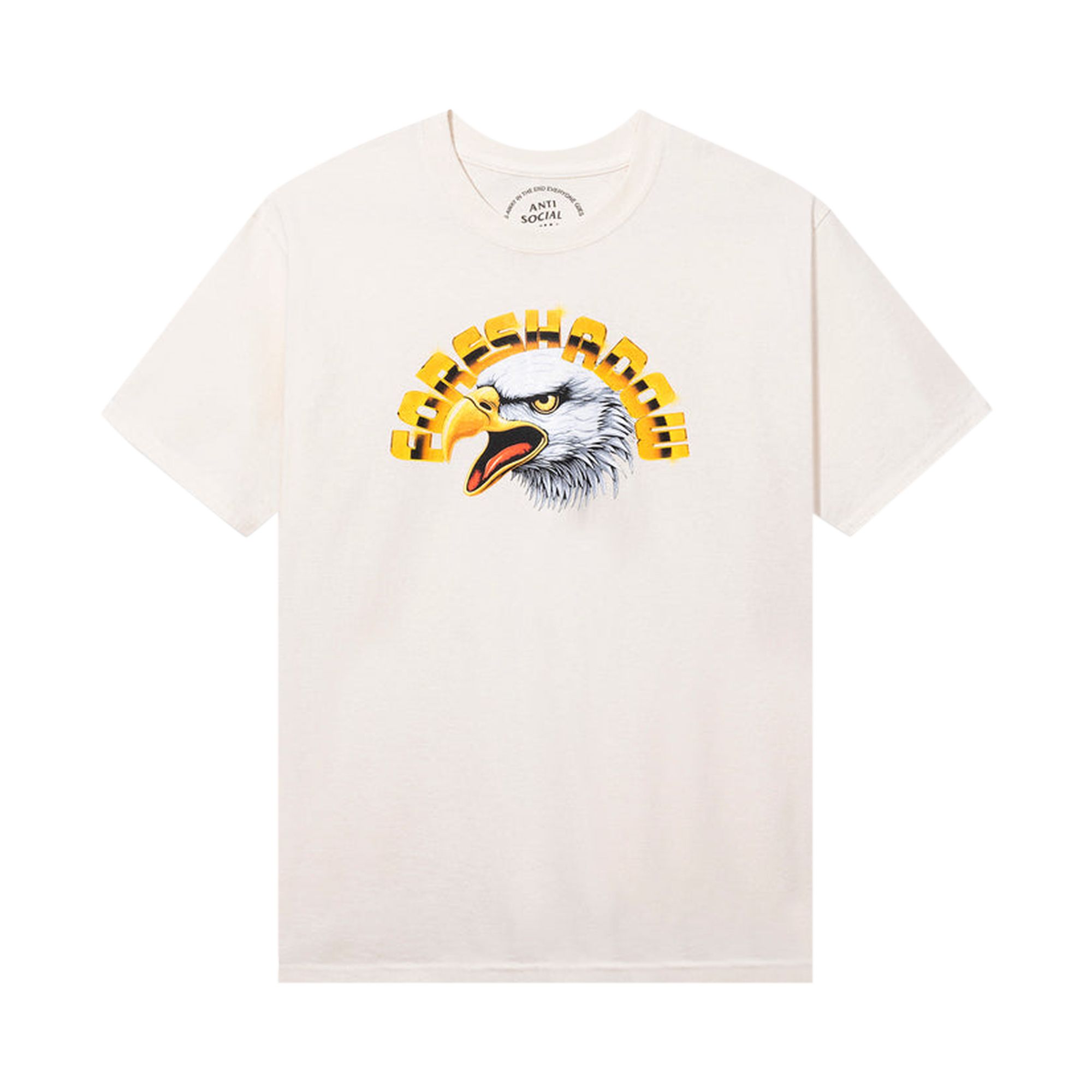 Pre-owned Anti Social Social Club Foreshadow Tee 'natural' | Cream | Men's Size Xl