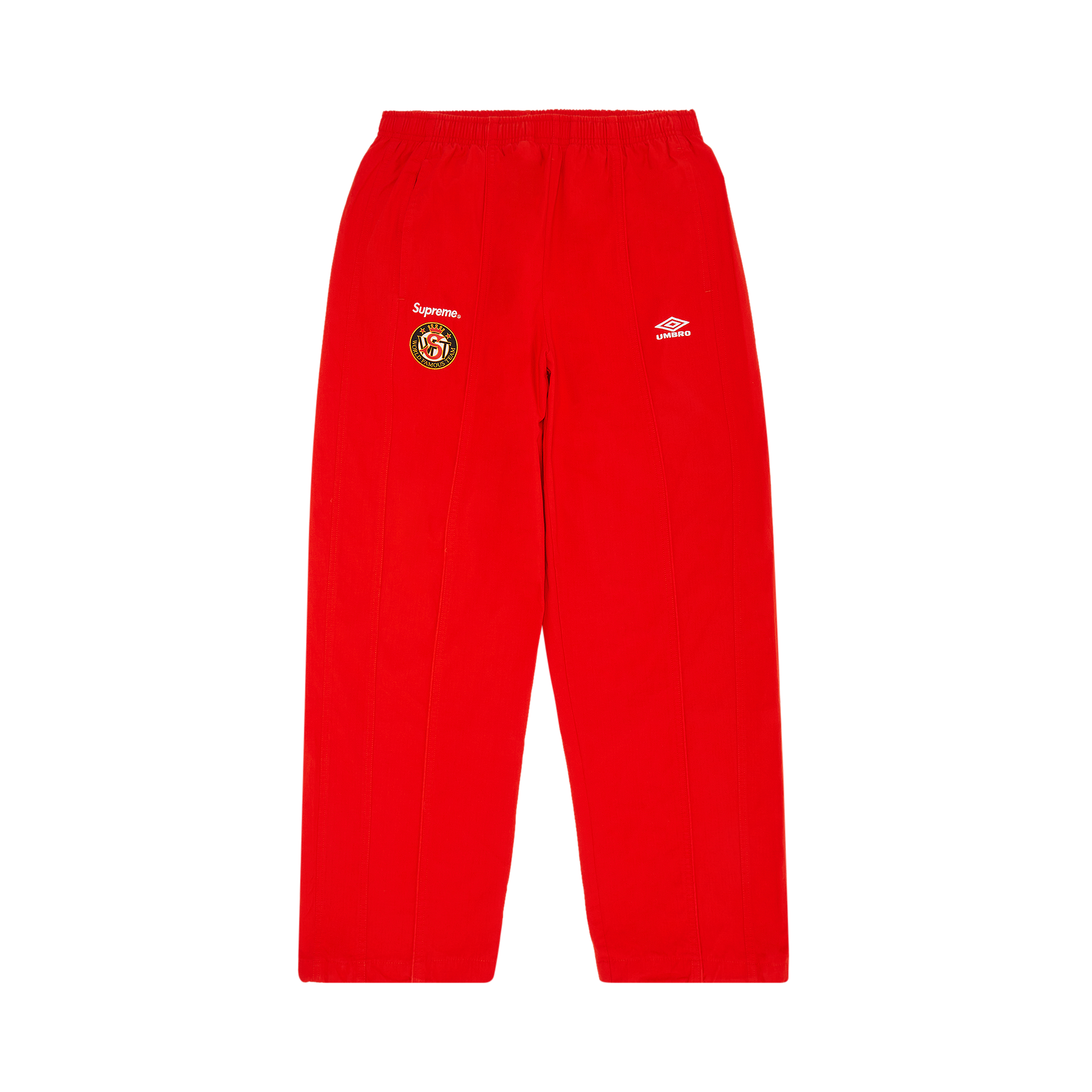 Pre-owned Supreme X Umbro Cotton Ripstop Track Pant 'red'