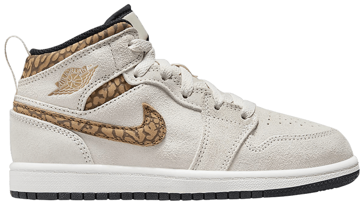 Air Jordan 1 Mid SE PS Brown Elephant