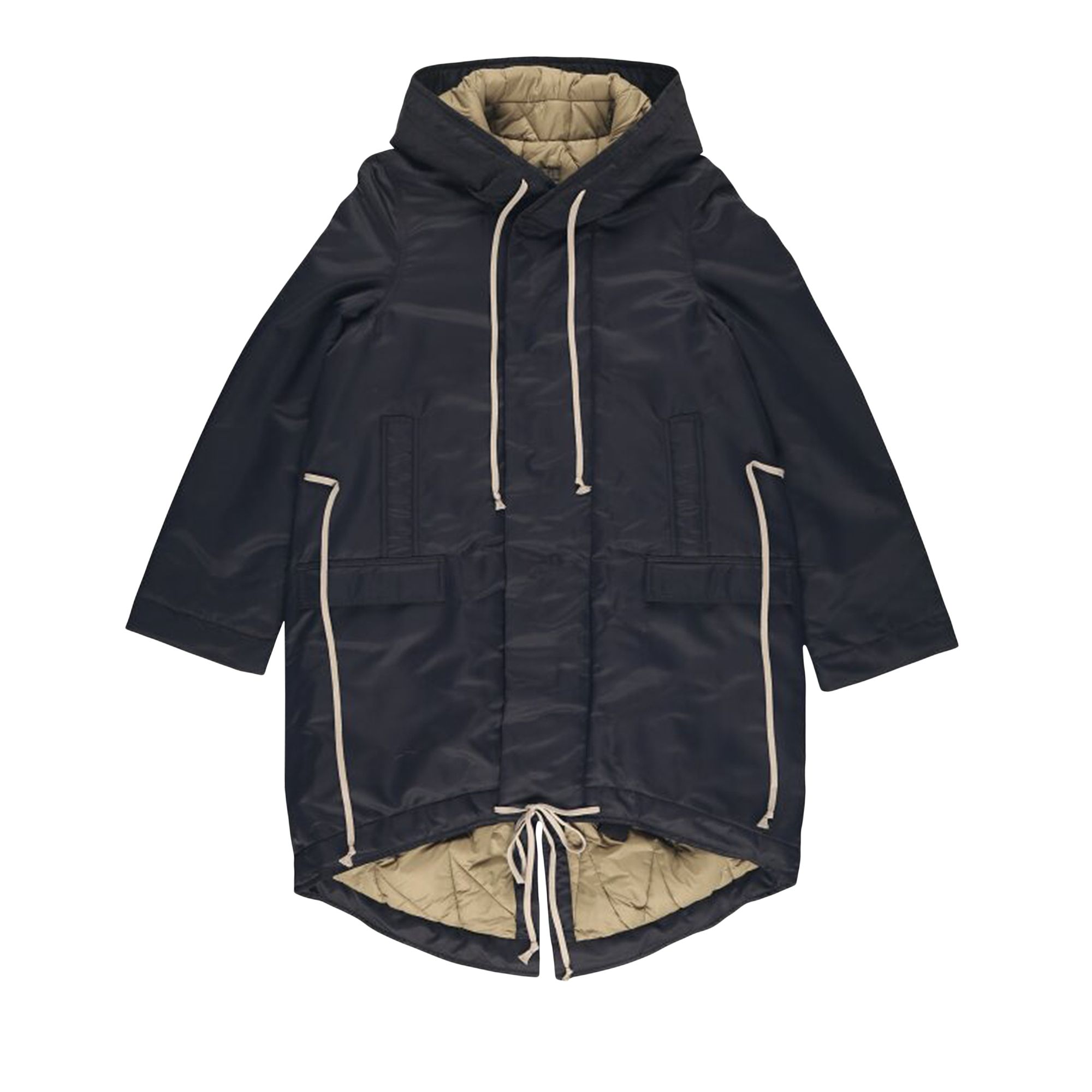 Pre-owned Rick Owens Drkshdw Fishtail Parka 'black' | Women's Size Xs