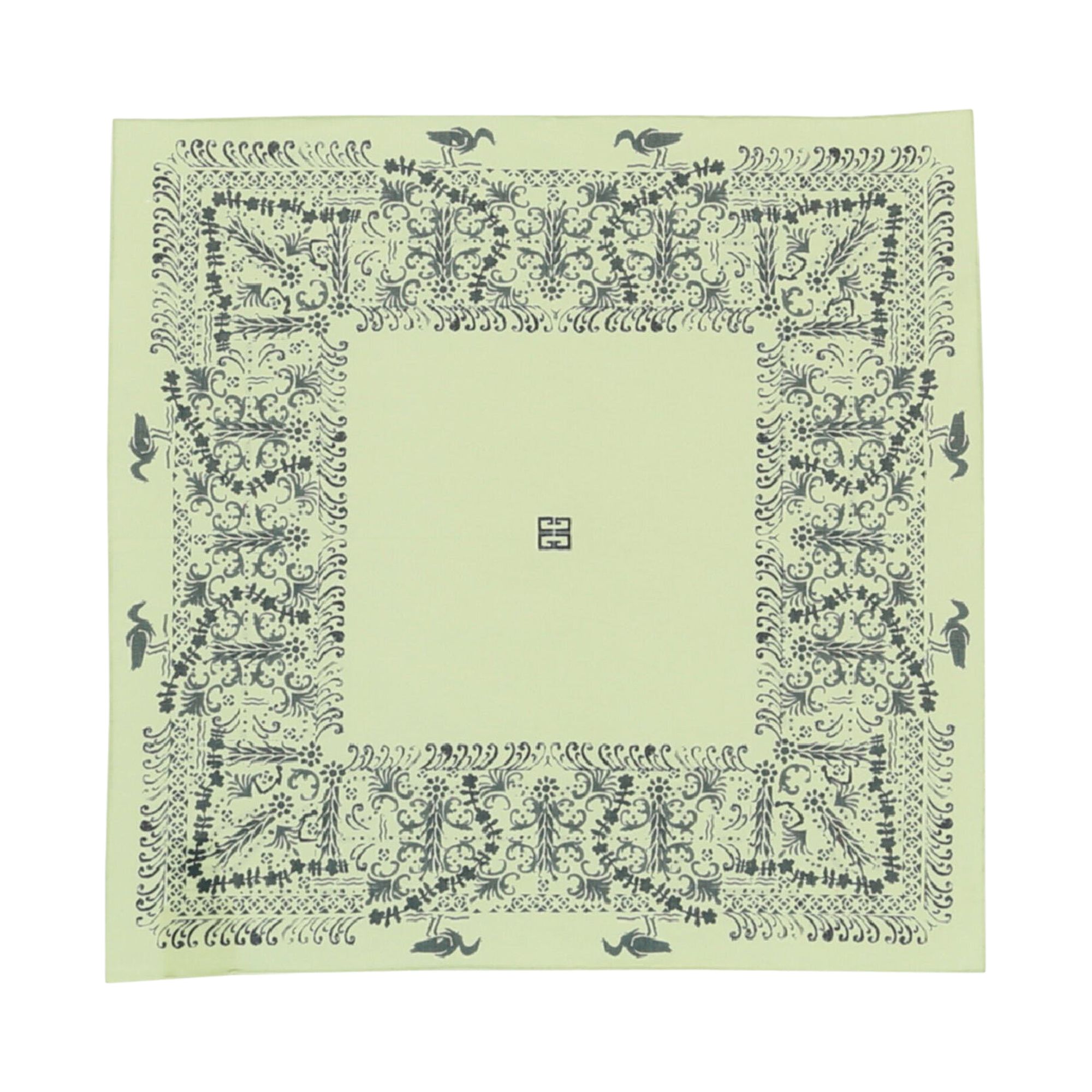 Givenchy Bird Bandada Printed Scarf 'Lime' | Green | Men's Size Onesize