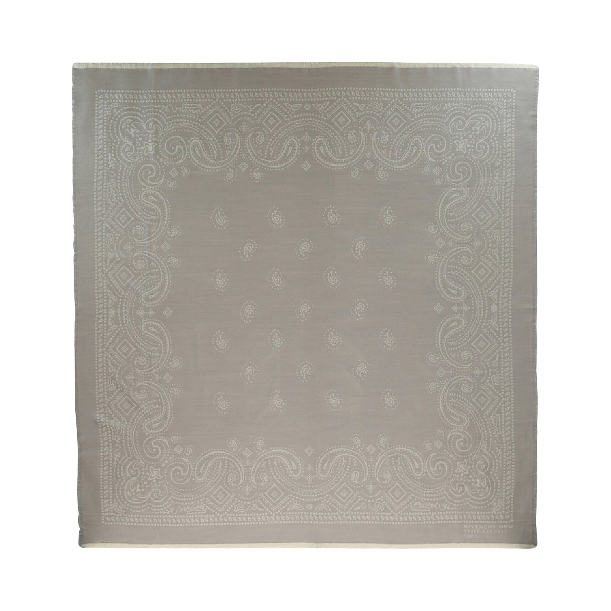 Givenchy Bandana Pattern Woven Shawl 'Grey/White' | Women's Size Onesize