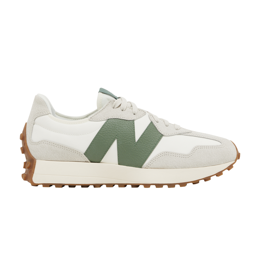 Pre-owned New Balance 327 'moonbeam Forest Green' In Cream