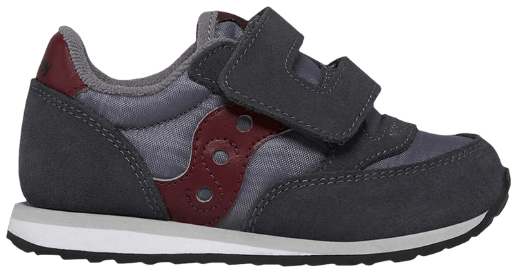 Saucony Jazz Hook  Loop Big Kid Grey Dark Red