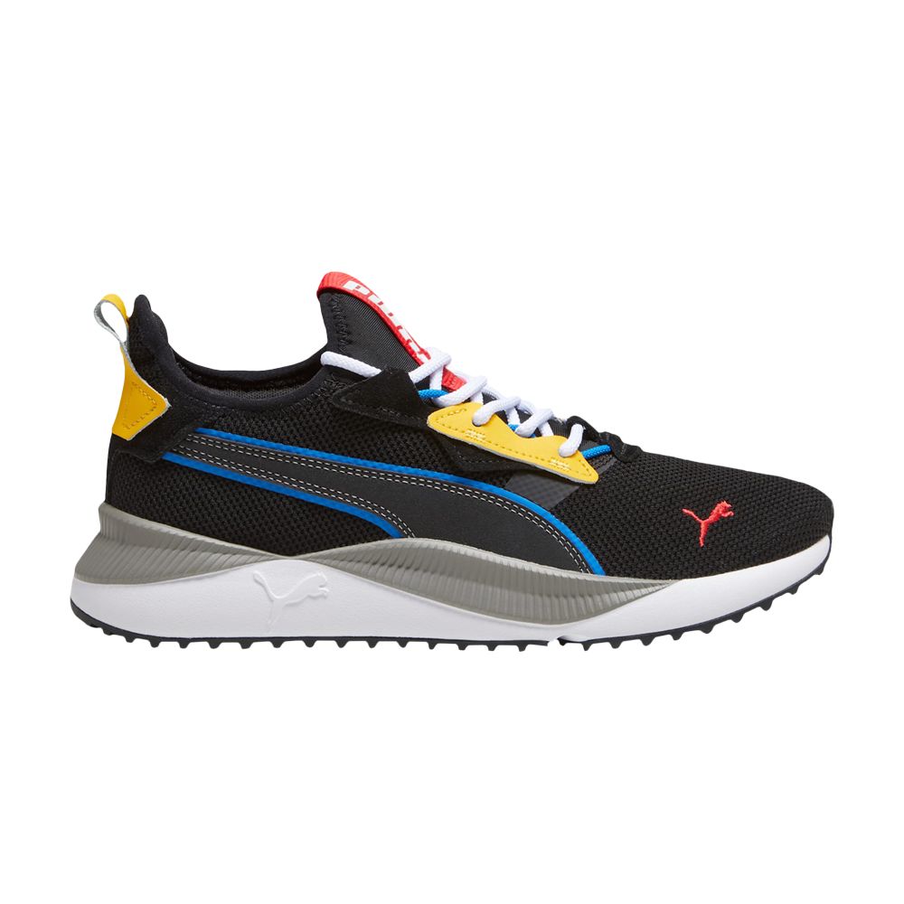 Pre-owned Puma Wmns Pacer Future Street Wip 'black Yellow Sizzle'