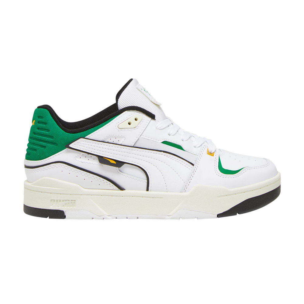Pre-owned Puma Slipstream Bball 'white Archive Green'