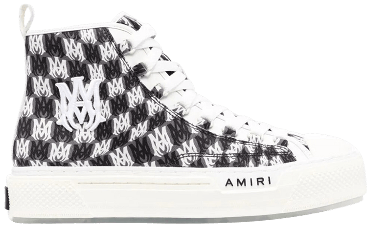 新作揃え Buy Black White - Logo 'Allover High Court Amiri スニーカー