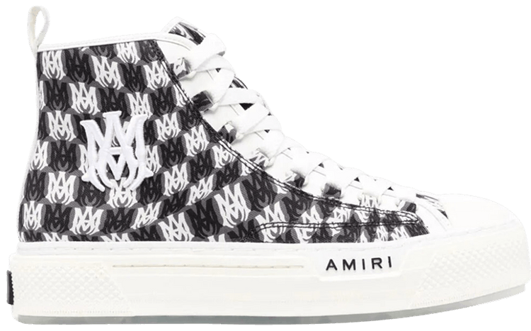 Amiri Court High 'Allover Logo - White Black'