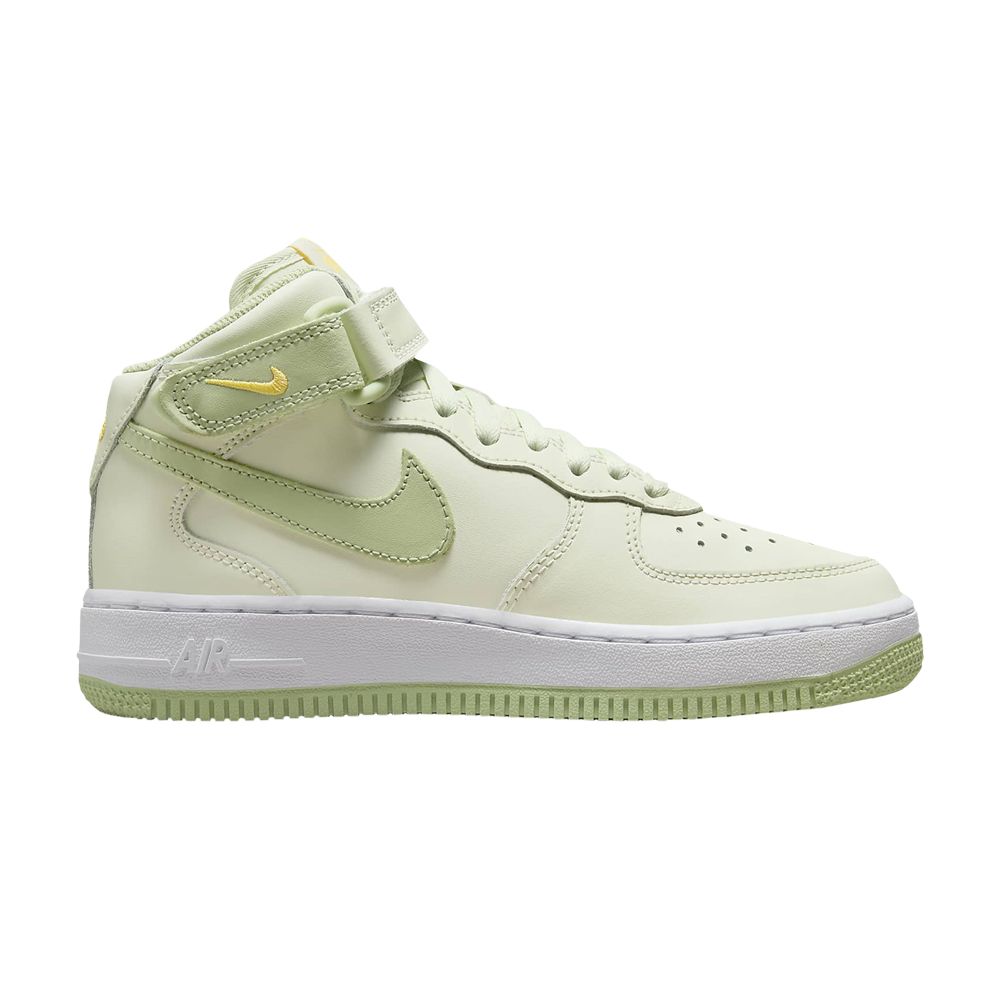 Pre-owned Nike Air Force 1 Mid Le Gs 'sea Glass Honeydew' | Cream | Kid's Size 5.5 In White
