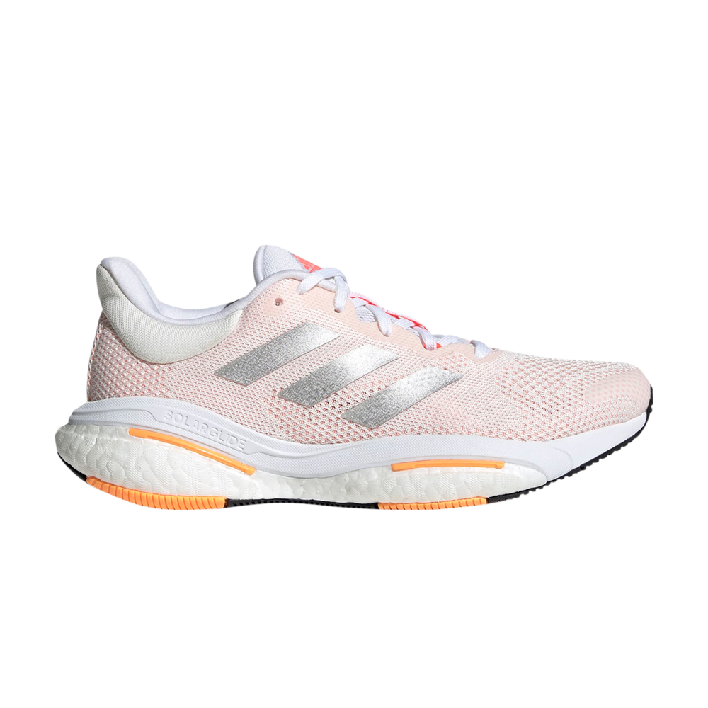 Pre-owned Adidas Originals Wmns Solarglide 5 'white Silver Metallic' In Pink