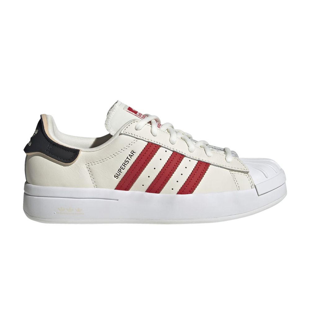 Click to view more detailed imagery on our partner's website Pre-owned Adidas Originals Wmns Superstar Ayoon 'off White Scarlet'