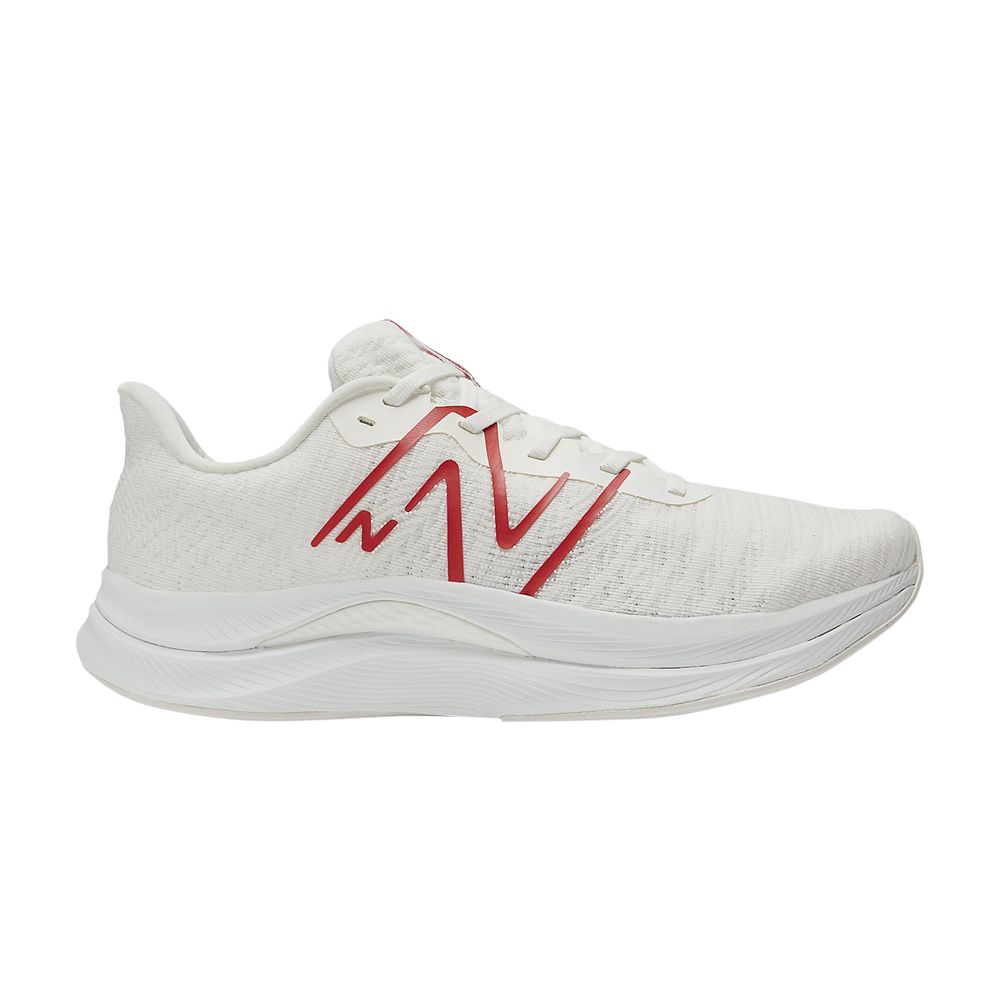 Pre-owned New Balance Fuelcell Propel V4 'sea Salt True Red' In White