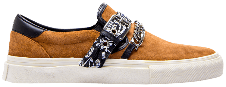 Amiri Bandana Buckle Slip On Brown