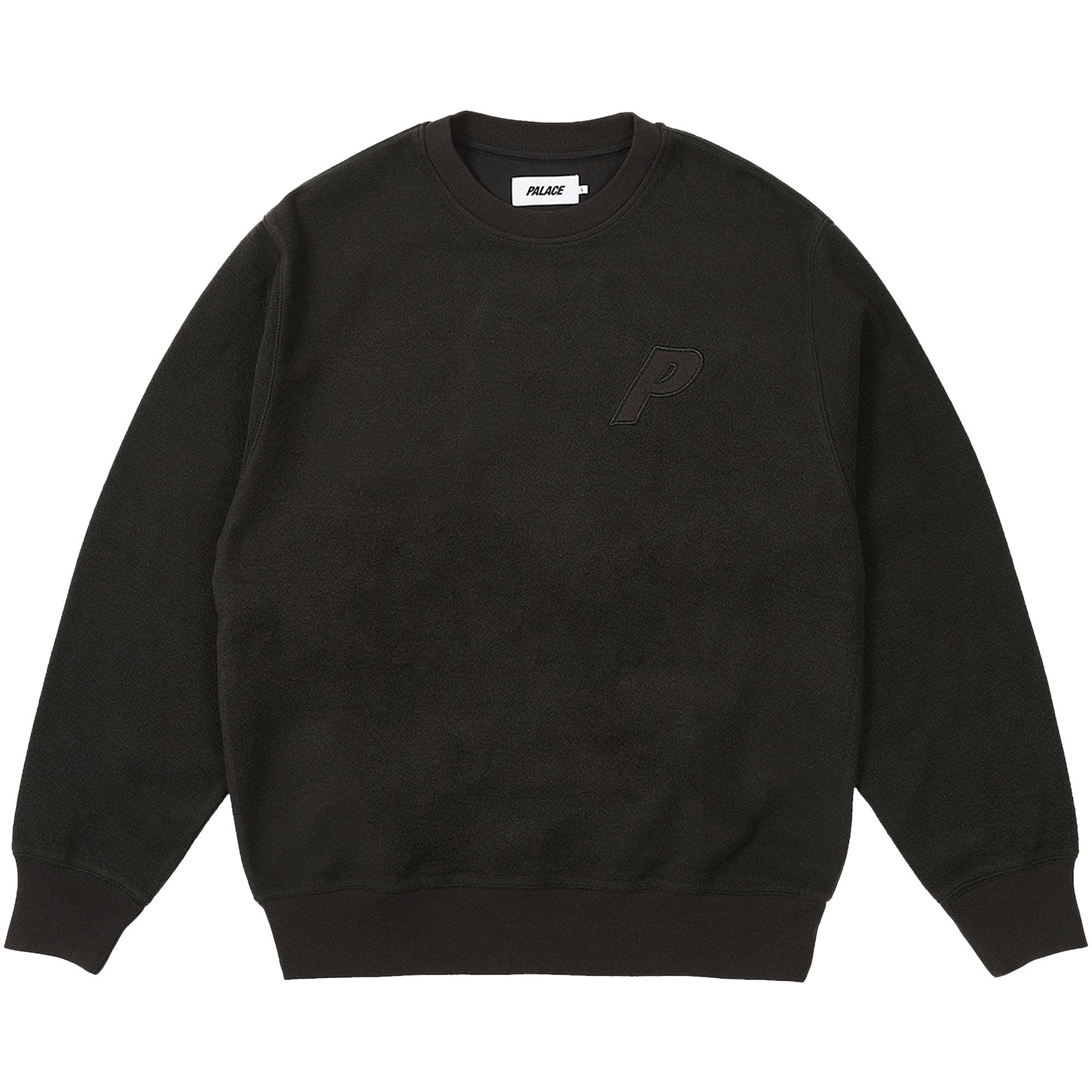 Palace Reverse P-3 Crew 'Black' | Men's Size L