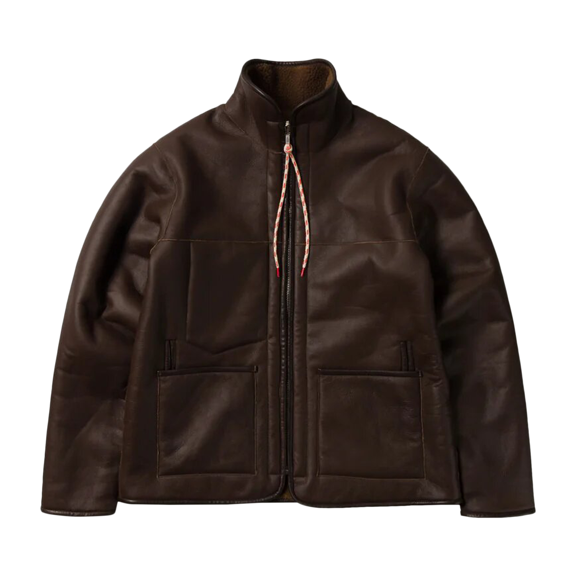 Pre-owned Aries Tech Sheepskin Jacket 'brown'