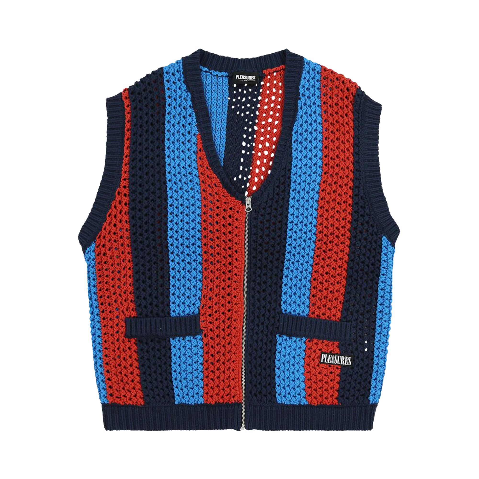 Pleasures Hombre Cardigan Vest 'Multicolor' | Multi-Color | Men's Size S