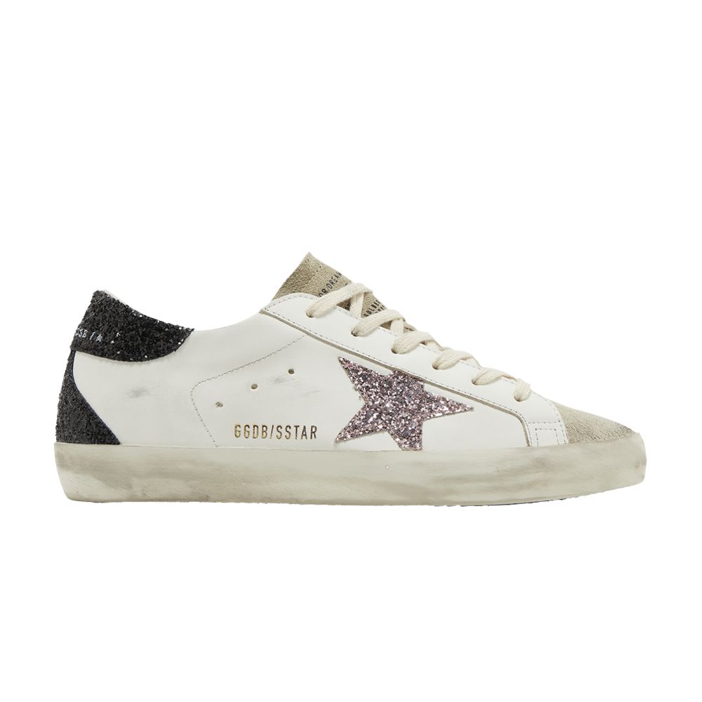 Pre-owned Golden Goose Wmns Superstar 'white Mauve Pink Glitter' | Women's Size 35