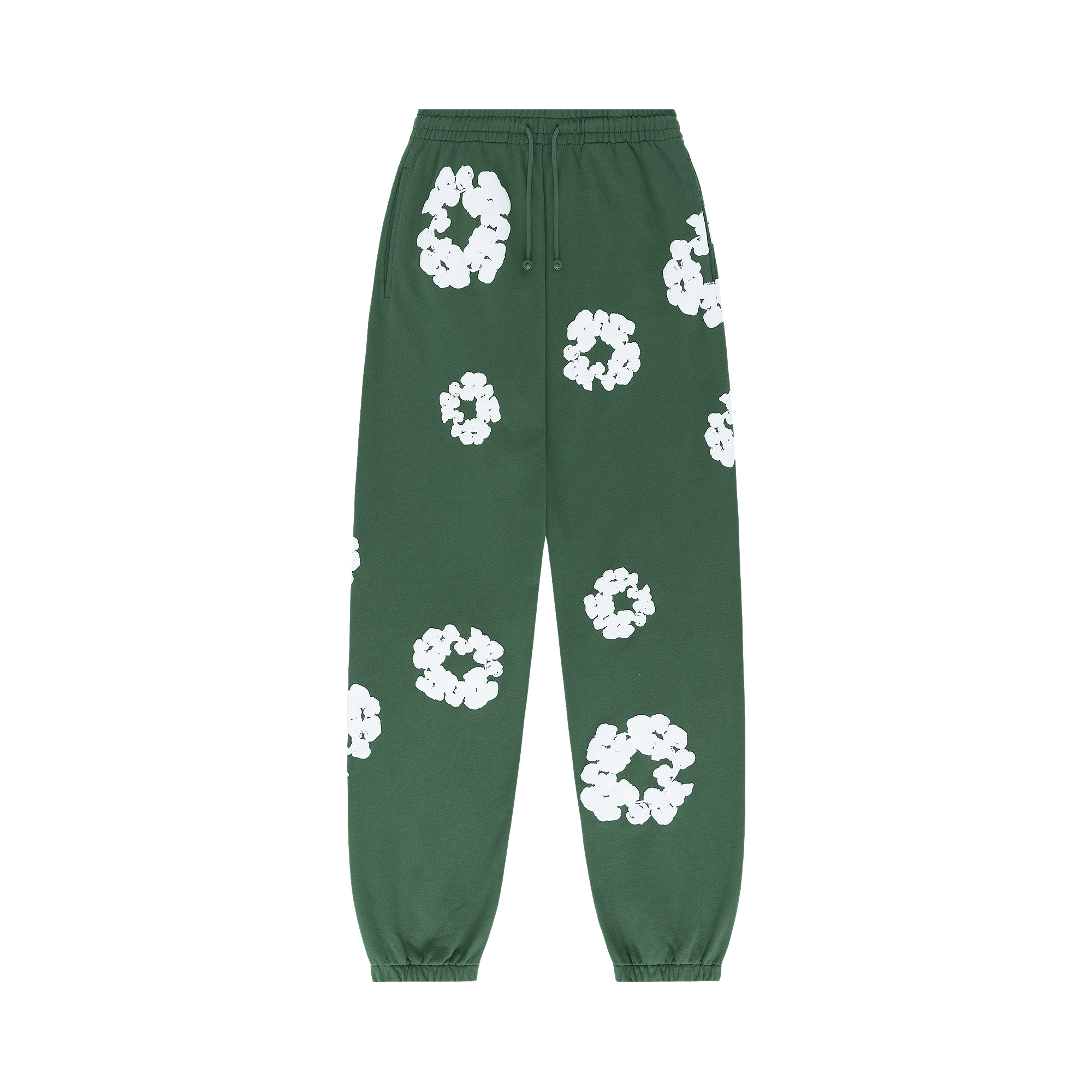 Pre-owned Denim Tears The Cotton Wreath Sweatpants 'green'