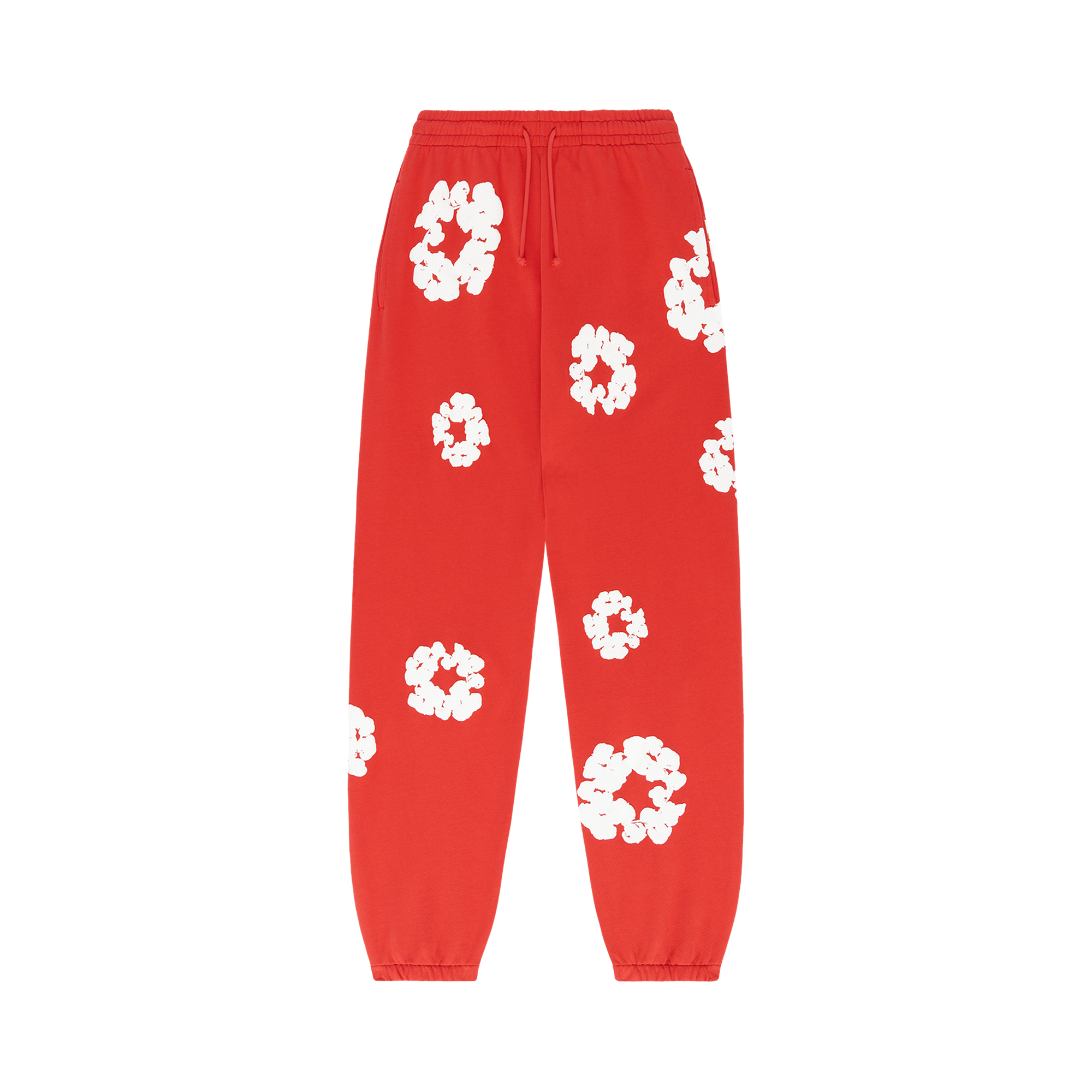 Pre-owned Denim Tears The Cotton Wreath Sweatpants 'red'