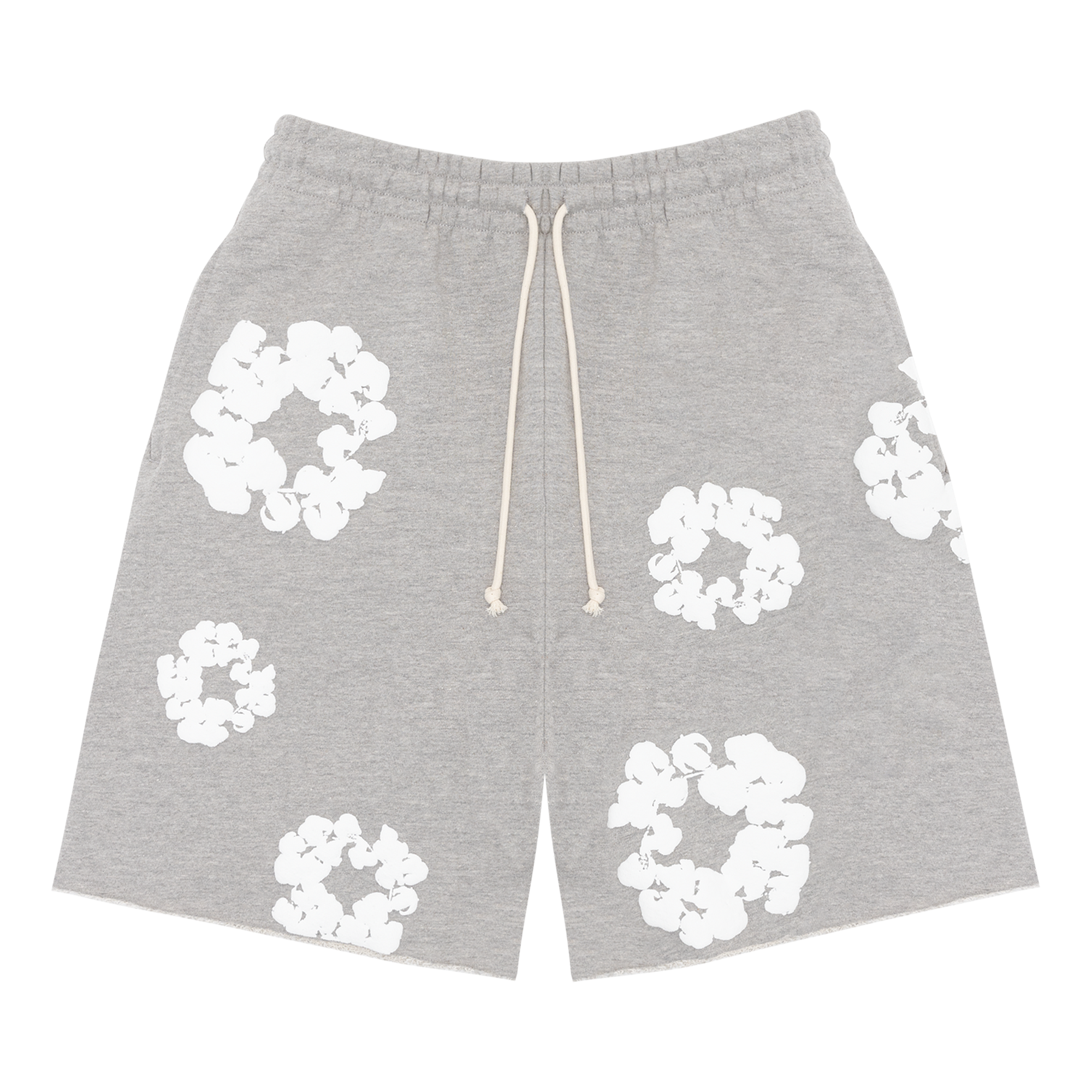 Pre-owned Denim Tears The Cotton Wreath Shorts 'grey'