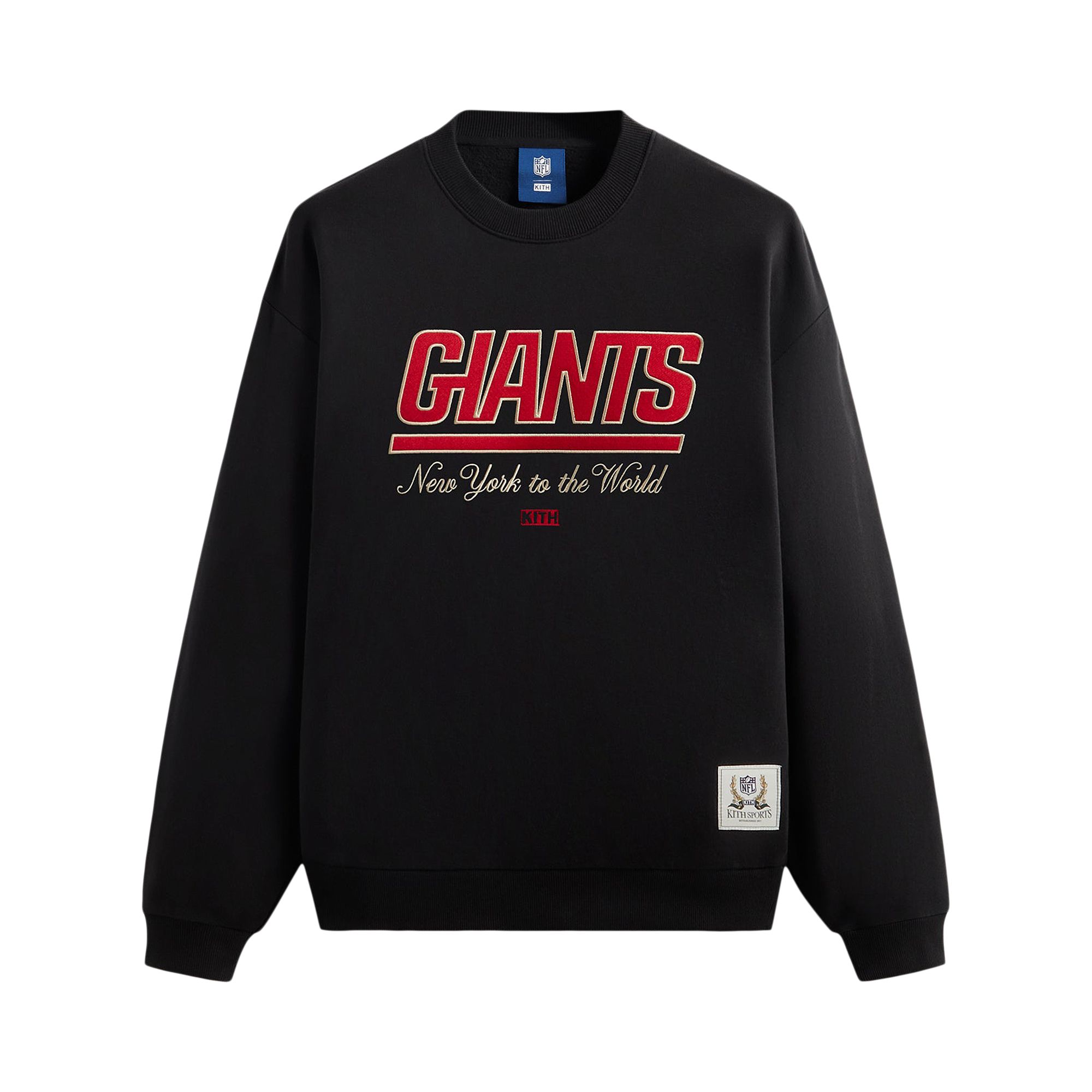 Click to view more detailed imagery on our partner's website Pre-owned Kith For The Nfl: Giants Nelson Vintage Crewneck 'black'