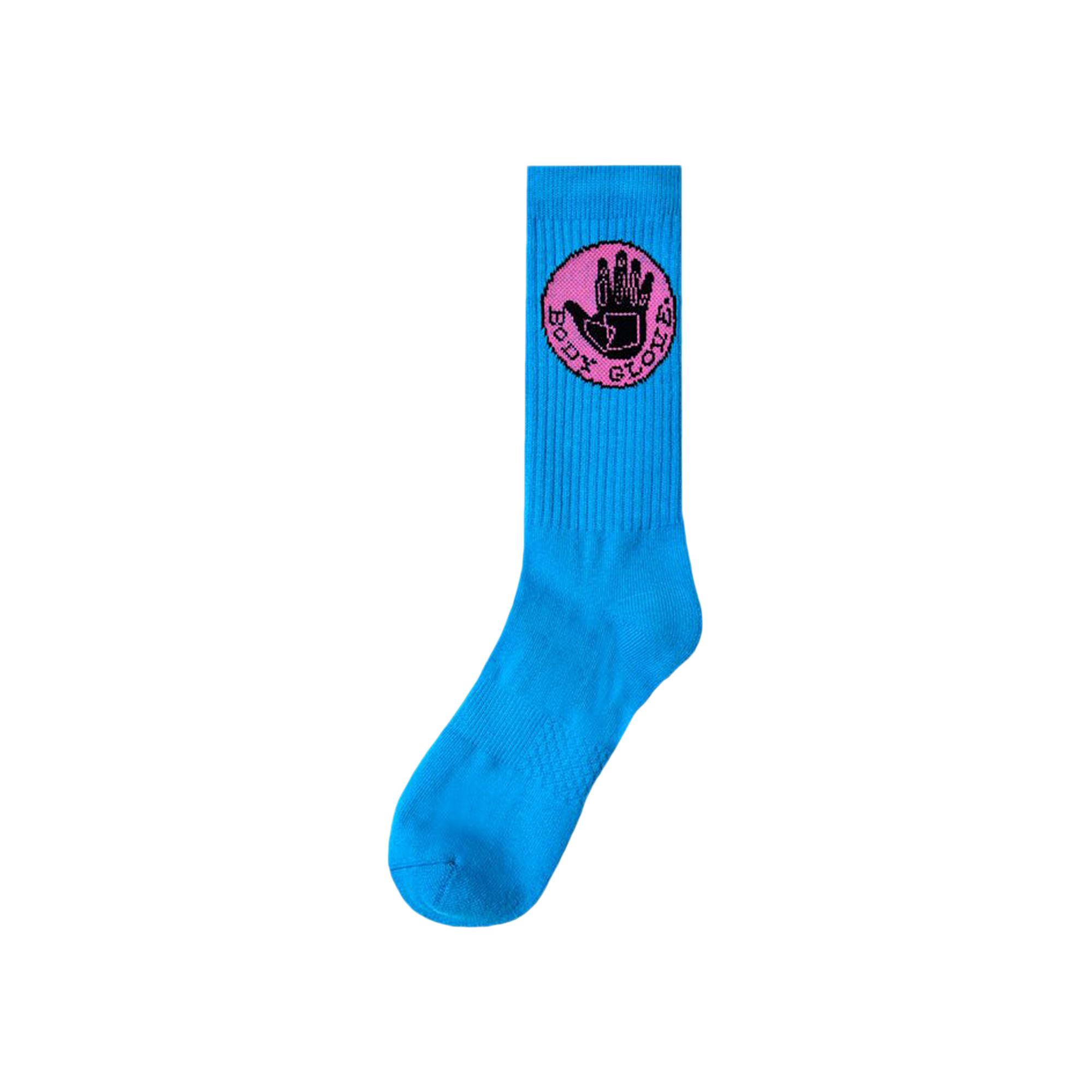 Pre-owned Anti Social Social Club X Body Glove Toenails Socks 'blue' | Men's Size L