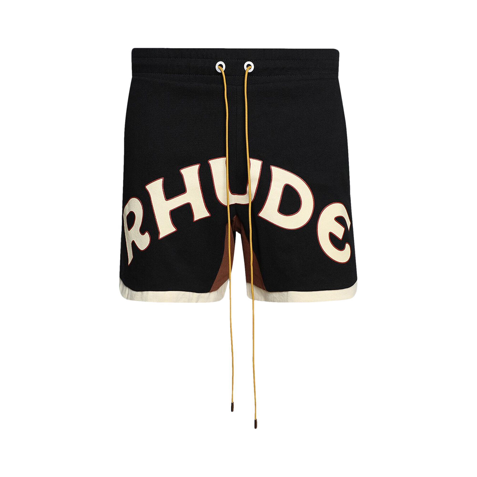 Rhude Mechanic Logo Short 'Black/Brown' | Men's Size S