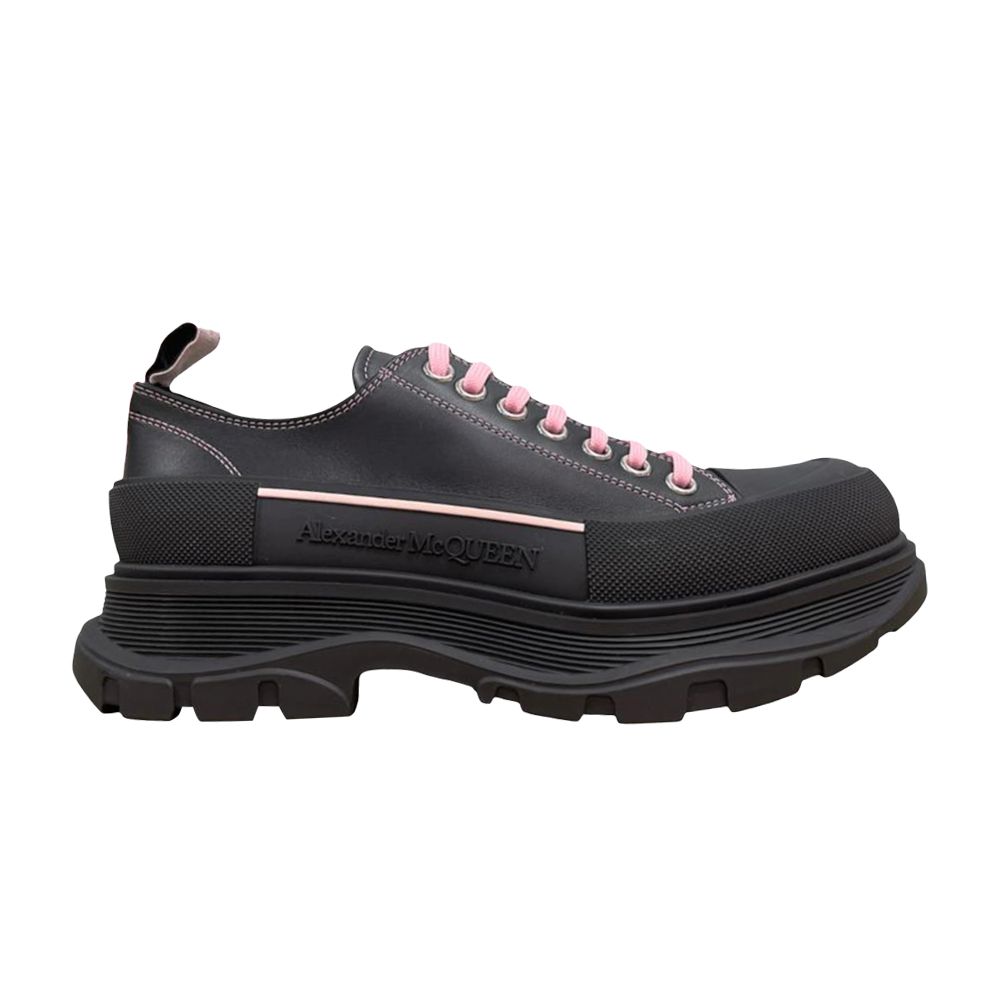 Pre-owned Alexander Mcqueen Tread Slick Lace-up 'black Pink' | Men's Size 43.5