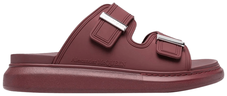 サンダル ALEXANDER MCQUEEN HYBRID DOUBLE BUCKLE SANDAL Buy Alexander McQueen Hybrid Double Buckle Sandal 'Burgundy