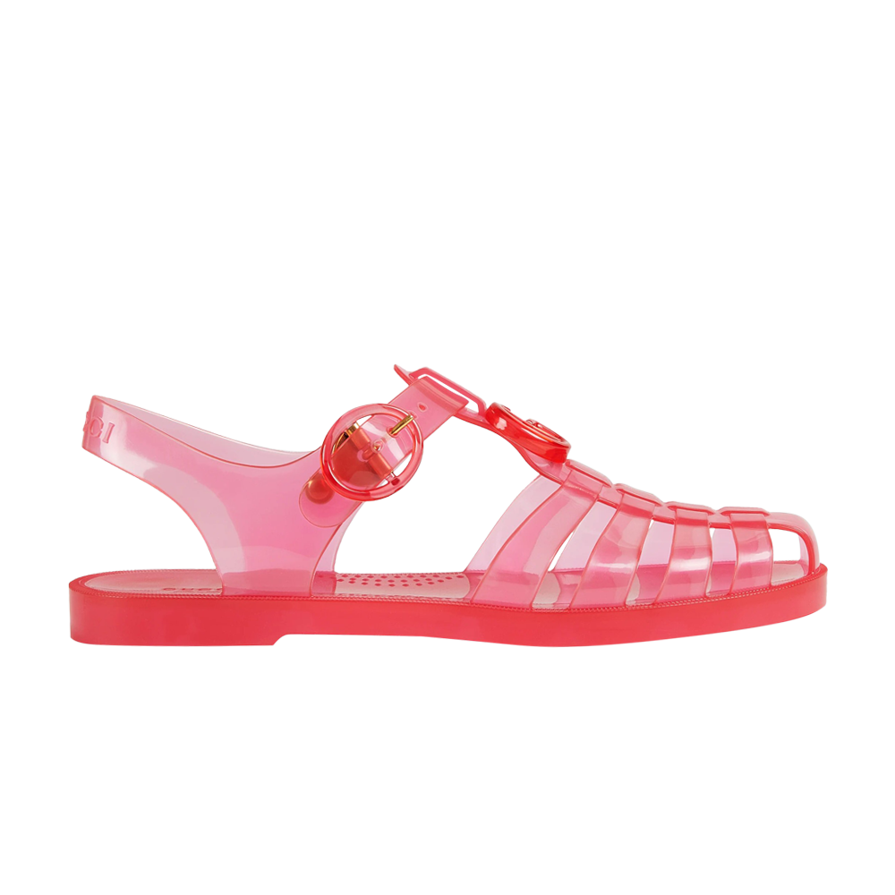 Pre-owned Gucci Wmns Gg Fisherman Sandal 'deep Coral' In Pink