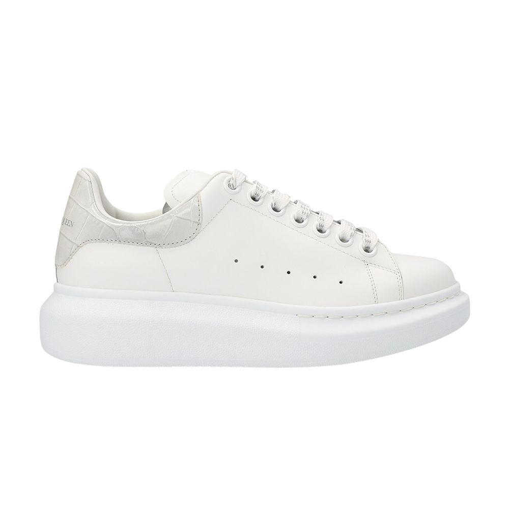 Pre-owned Alexander Mcqueen Wmns Oversized Sneaker 'white Croc' | Women's Size 37