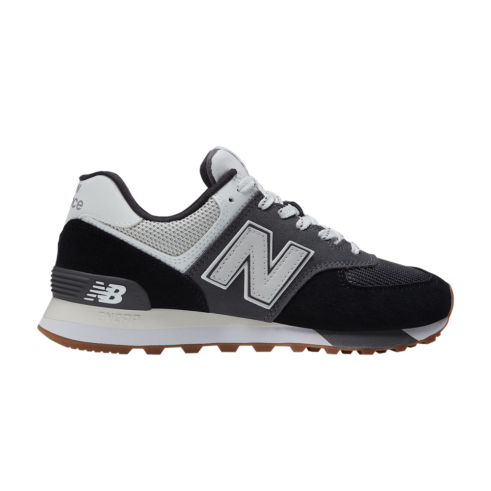 Pre-owned New Balance Wmns 574 'black Marblehead'
