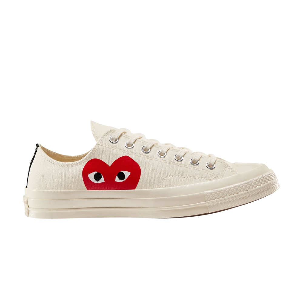 Pre-owned Converse Comme Des Garçons Play X Chuck 70 Low 'milk' 2023 In Cream