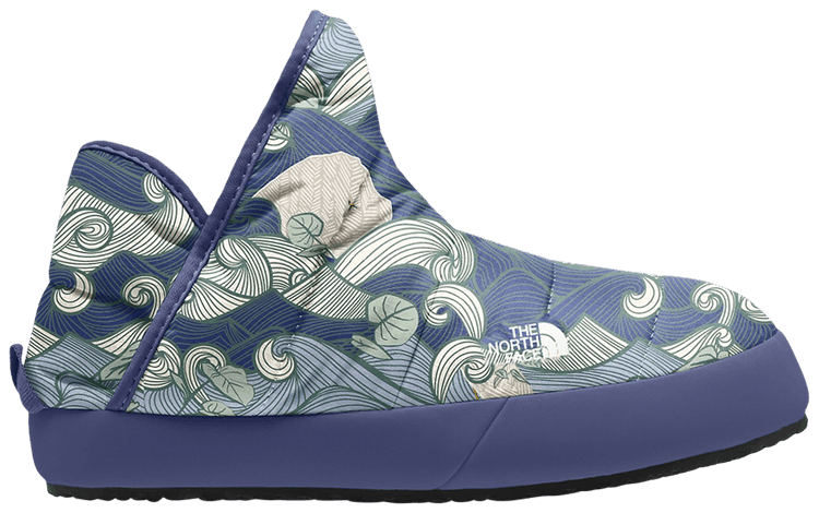 The North Face Thermoball Traction Kids Cave Blue Highball Waves Print