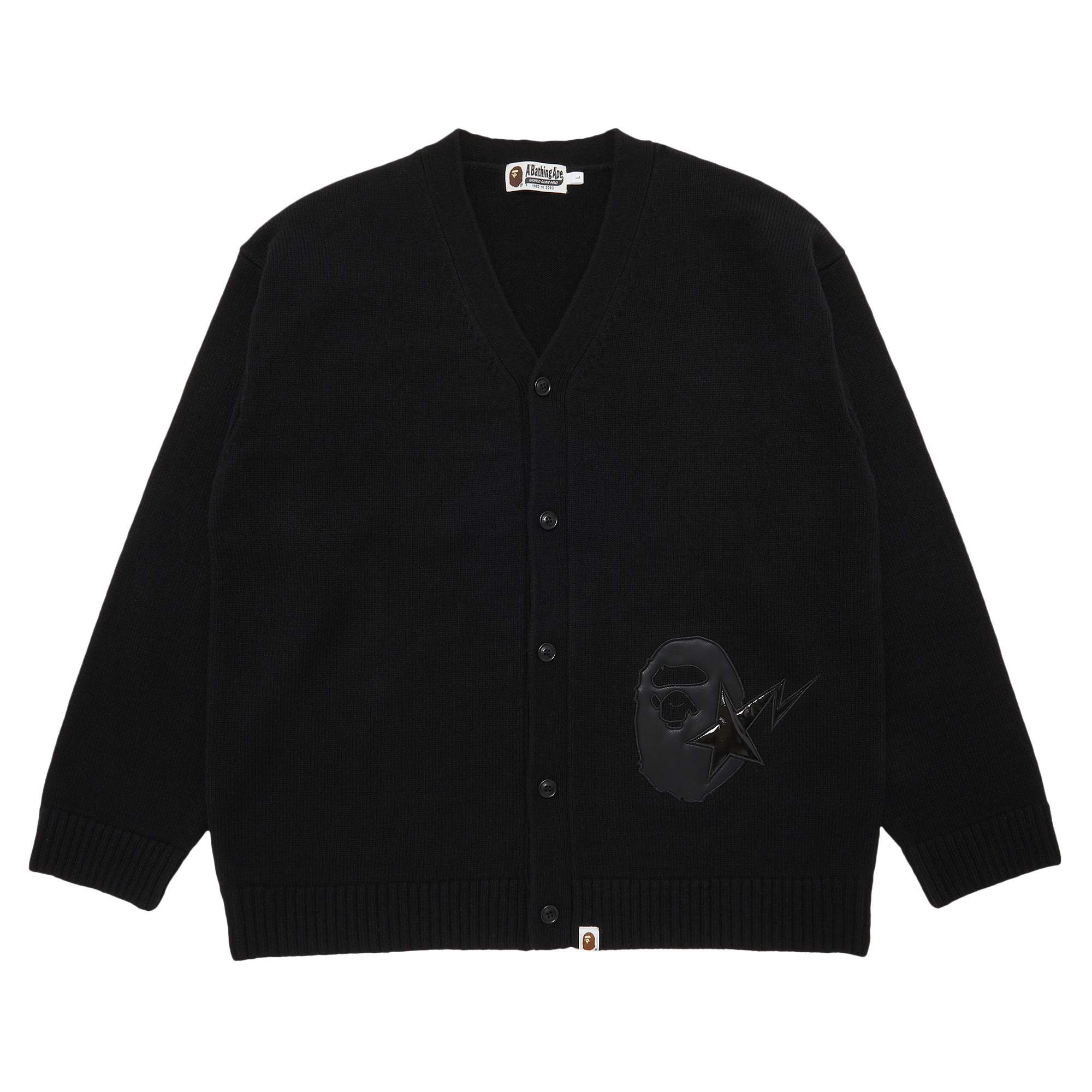 Pre-owned Bape Goat Exclusive  Knit College Cardigan Black
